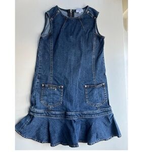 Armani Girls' Denim Sleeveless Dress 8years old
